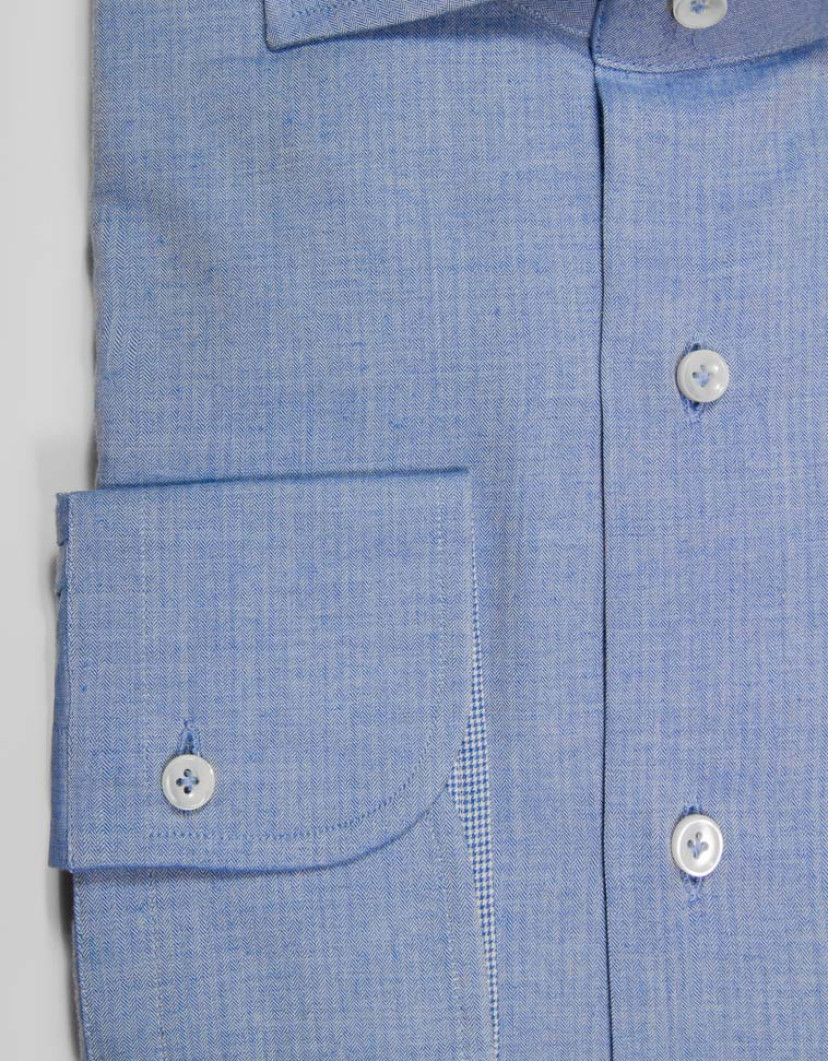 Patrick-Hellmann-Collection-Blue-Shirt-100-Cotton-image Patrick Hellmann Collection Blue Shirt 100% Cotton image